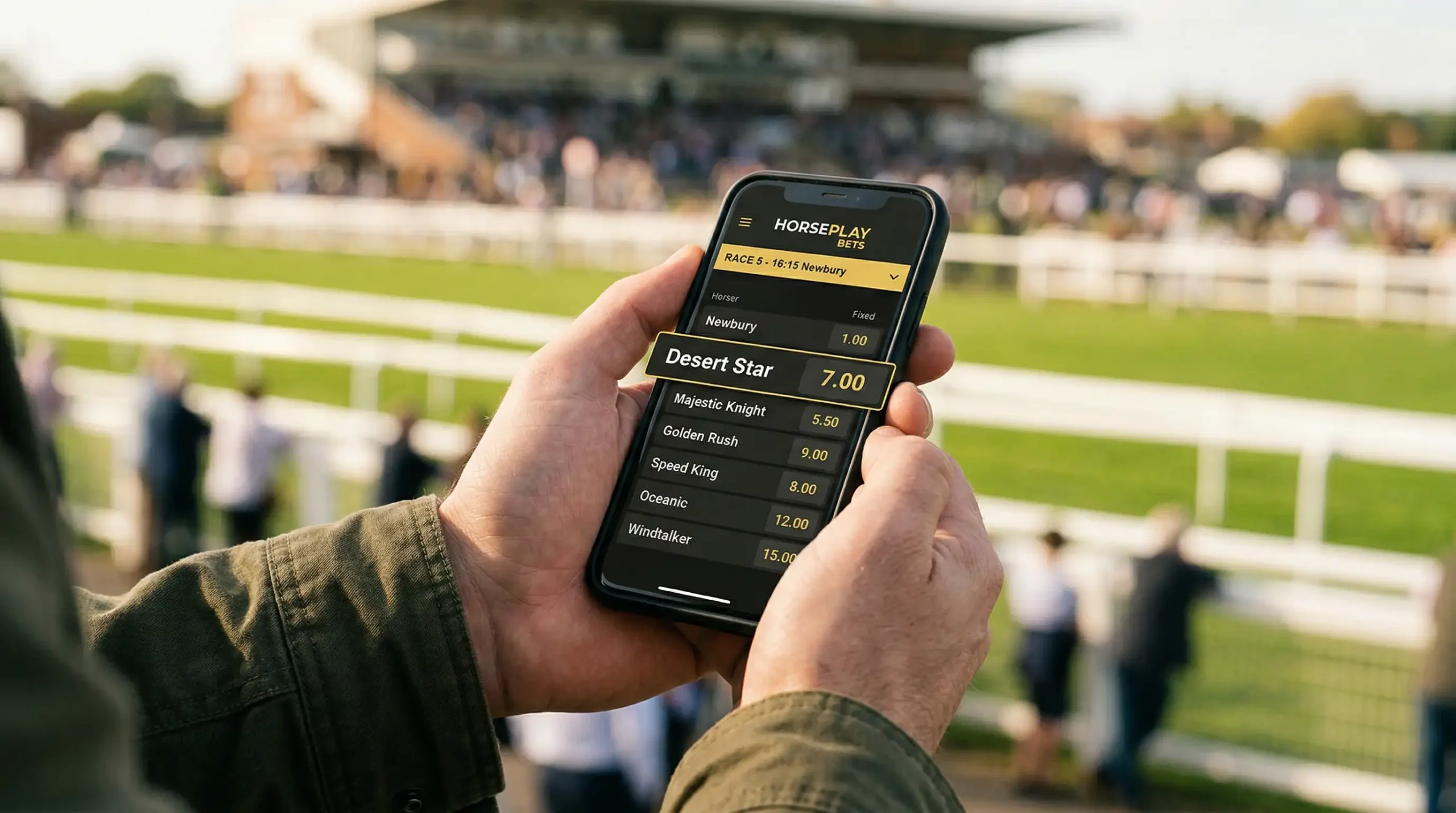 Bookmaker quoteringsscherm met vaste odds voor paardenrennen