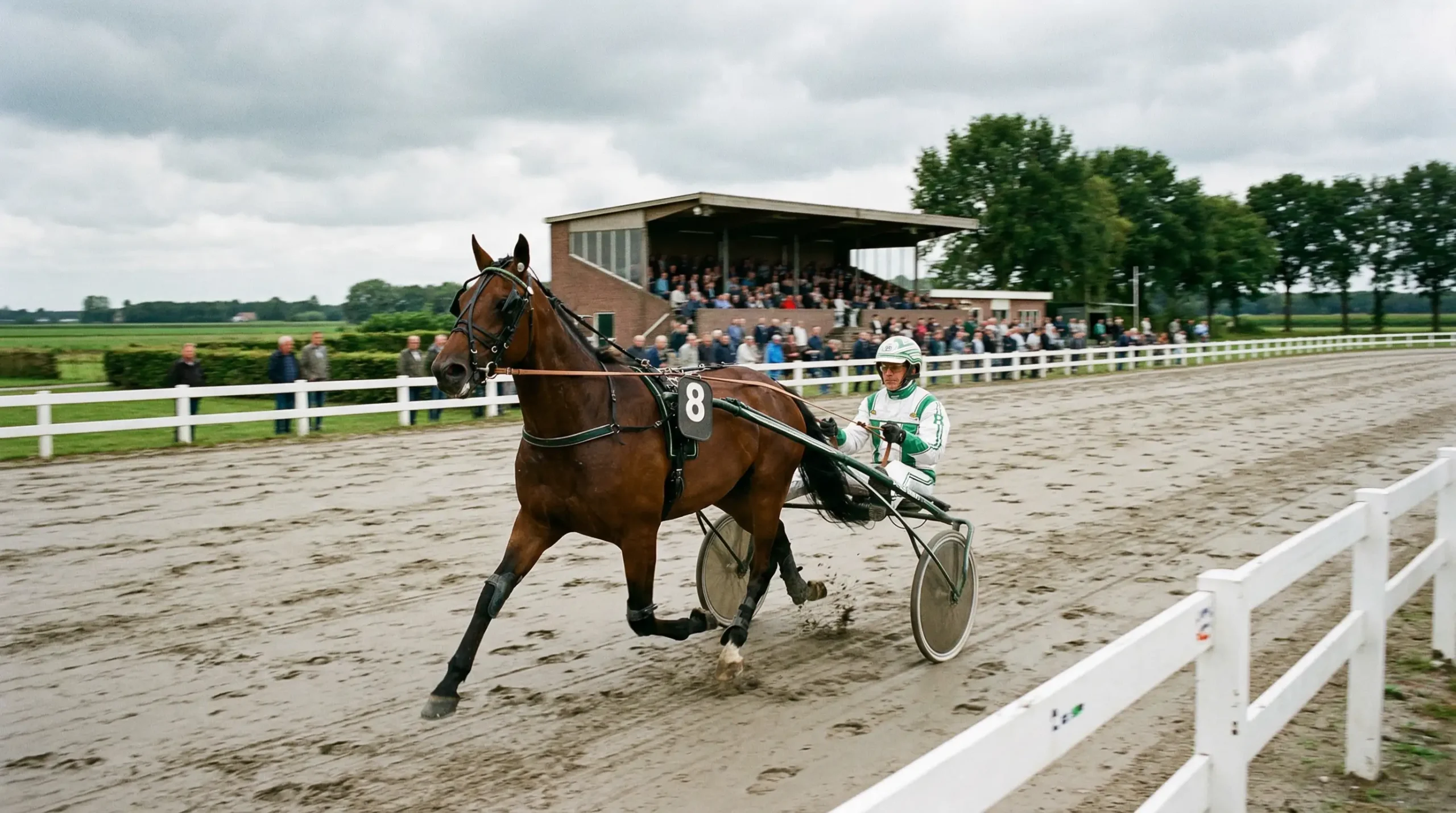 Kilometertijd en vormcijfers van een paard op de renbaan